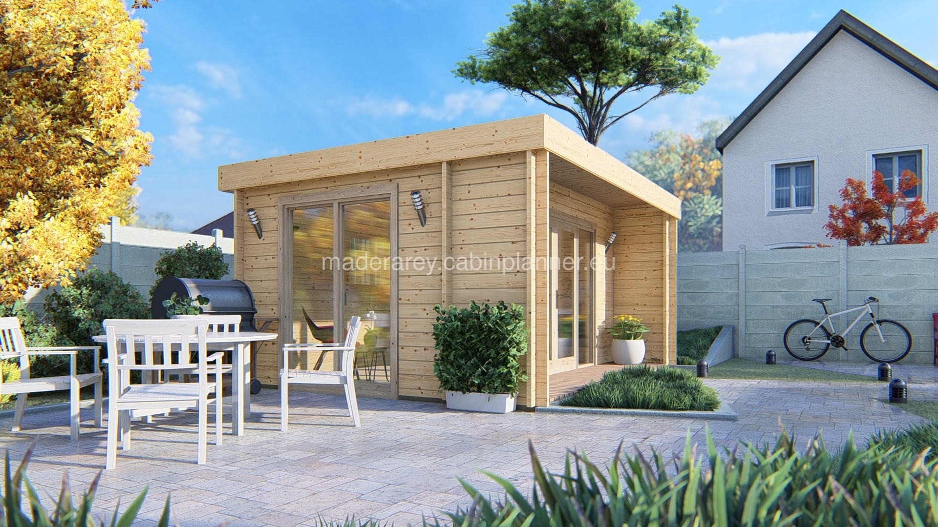 Nuuk 5x3.84 casa de madera 44mm