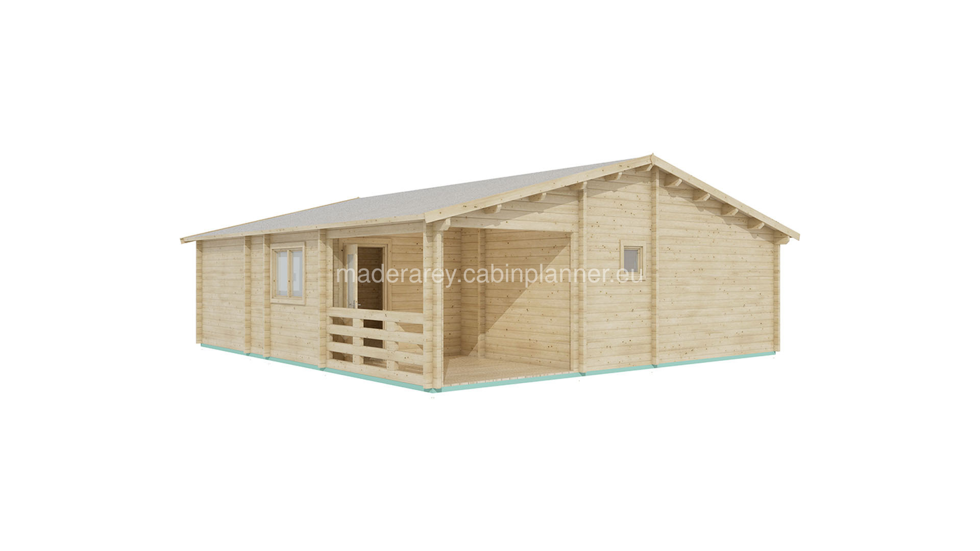 Orlando 8x9 casa de madera 44mm