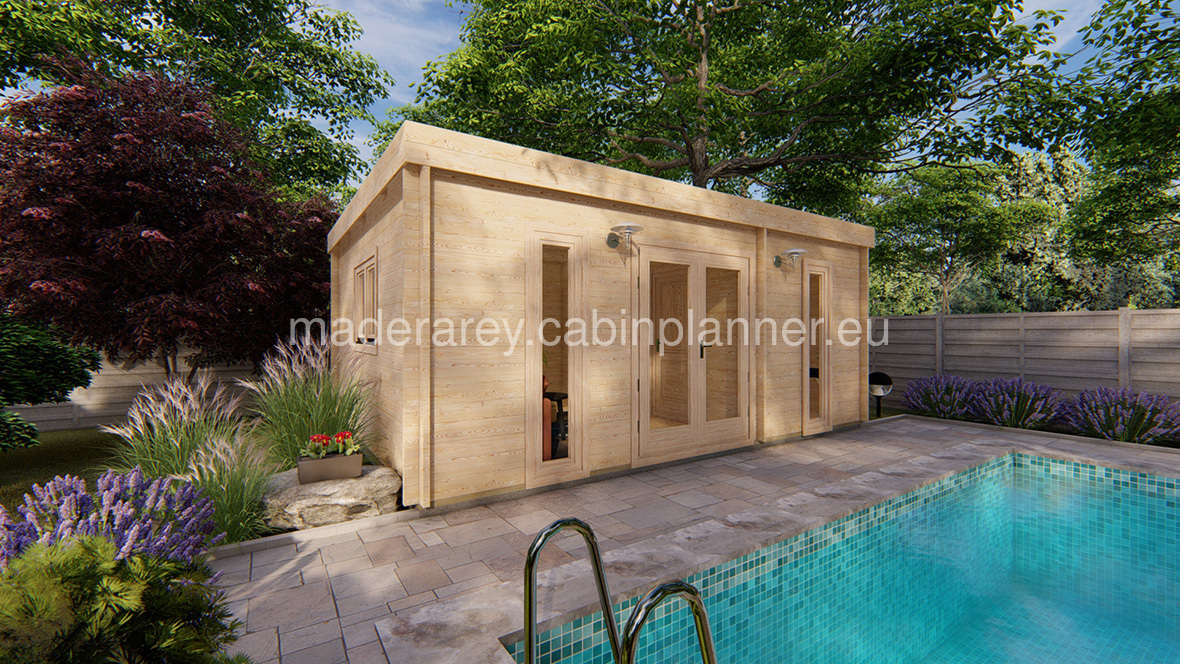 Ottawa 6x4.5 casa de madera 44mm