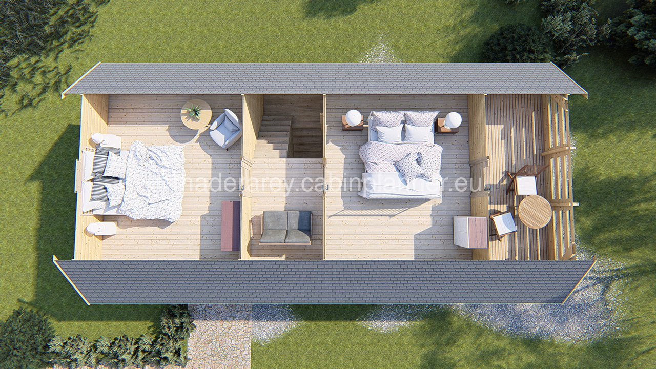 Talinn 5x10 casa de madera 58mm