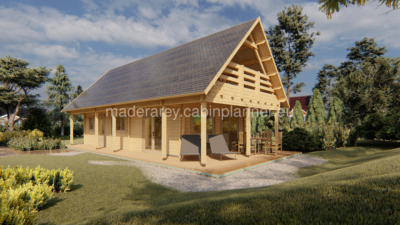Talinn 5x10 casa de madera 68mm